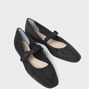 NIB Loeffler Randall Ginger Black Moiré Mary Jane US7